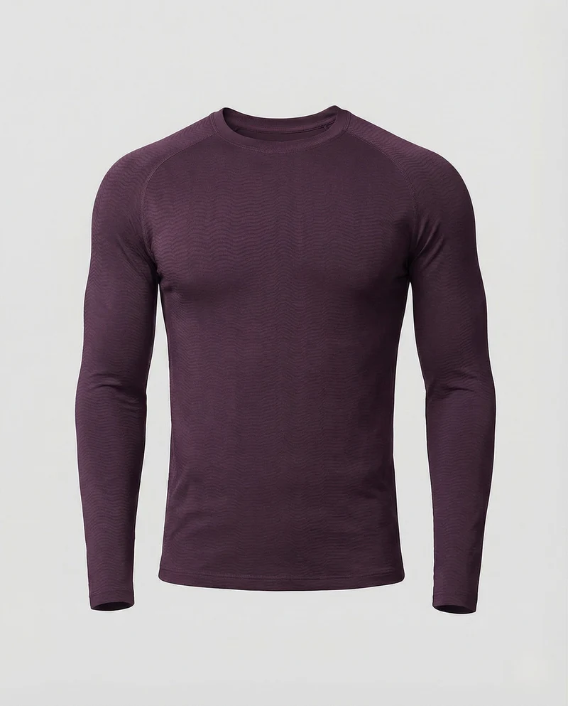 Kompressionsshirt Langarm Enganliegend Herren