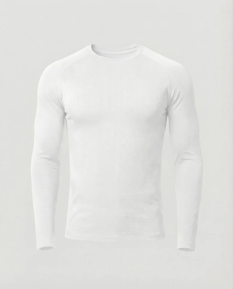 Kompressionsshirt Langarm Enganliegend Herren