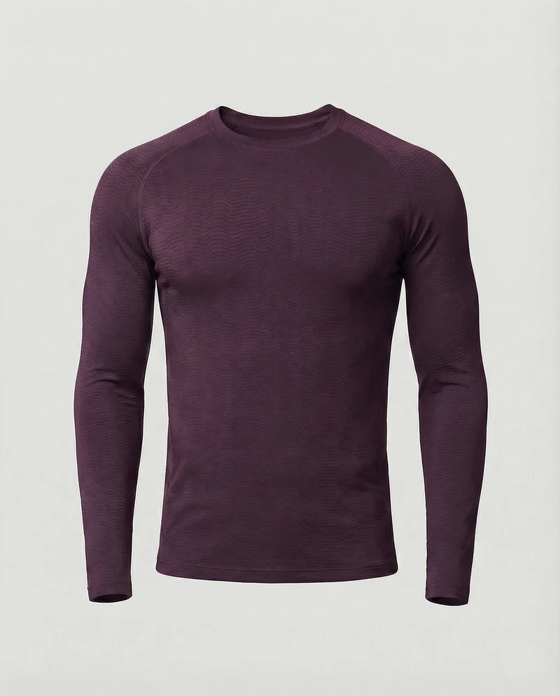 Kompressionsshirt Langarm Enganliegend Herren