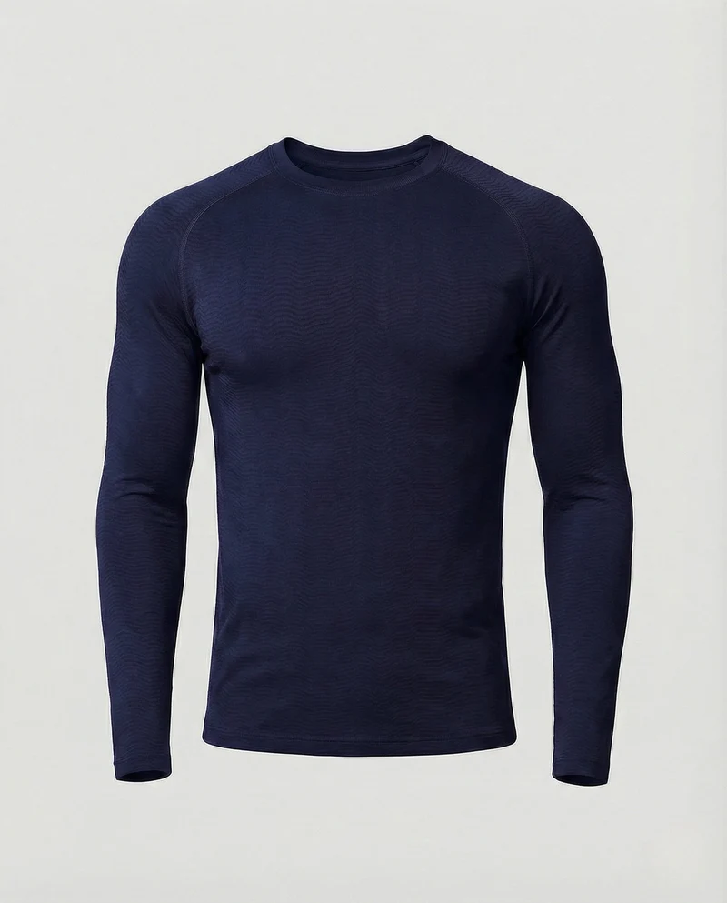 Kompressionsshirt Langarm Enganliegend Herren