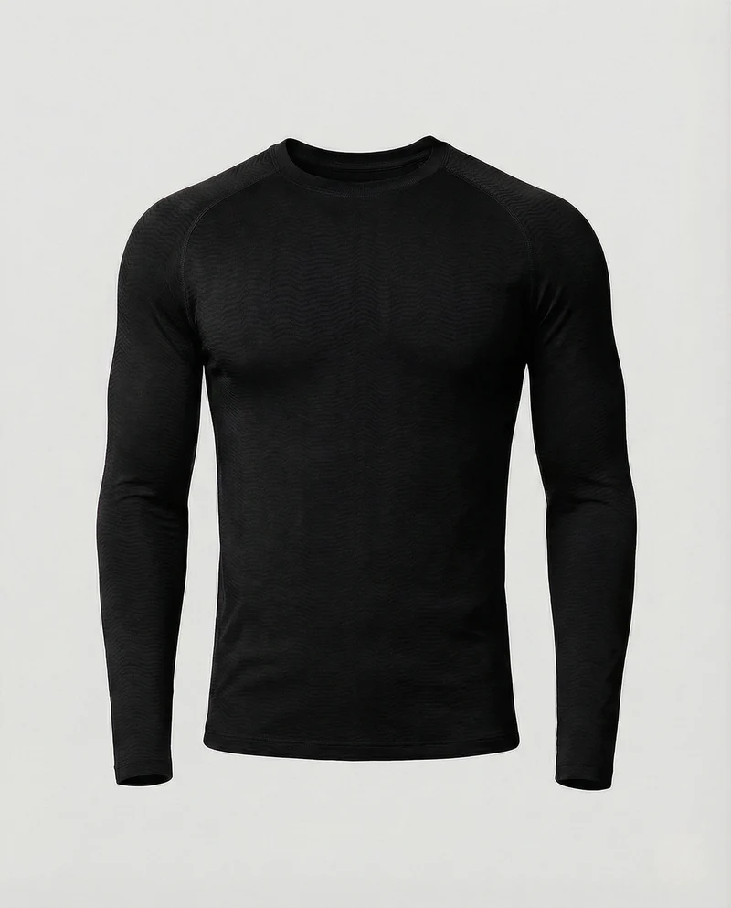 Kompressionsshirt Langarm Enganliegend Herren