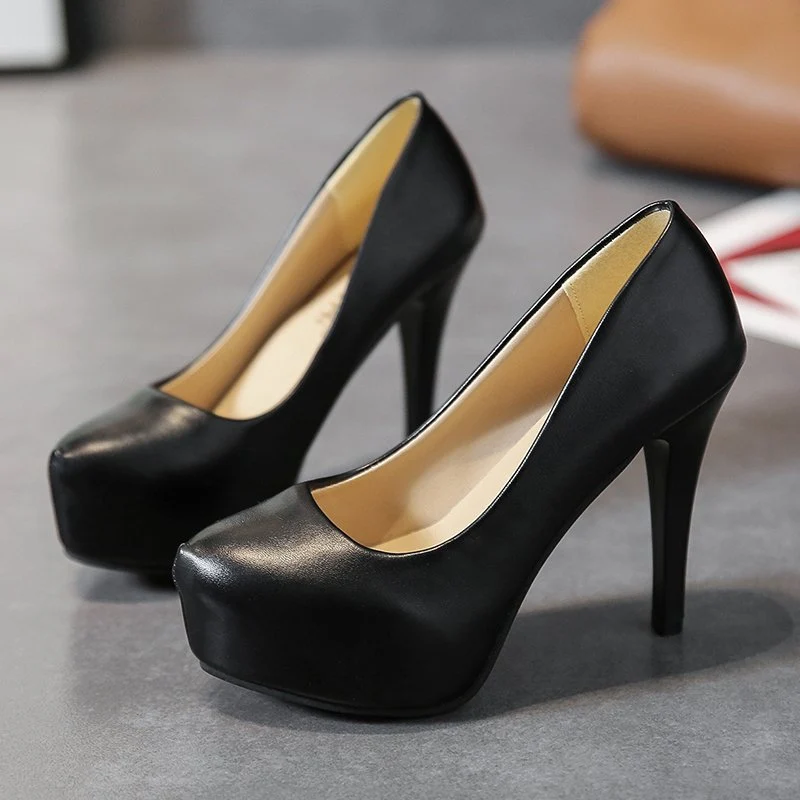Damen hohe Pumps mit komfortablem Plateau und elegantem Design Nord Taschen