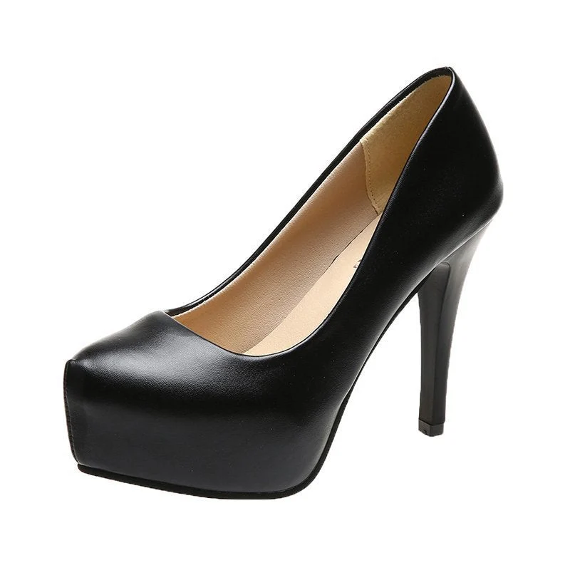 Damen hohe Pumps mit komfortablem Plateau und elegantem Design Nord Taschen