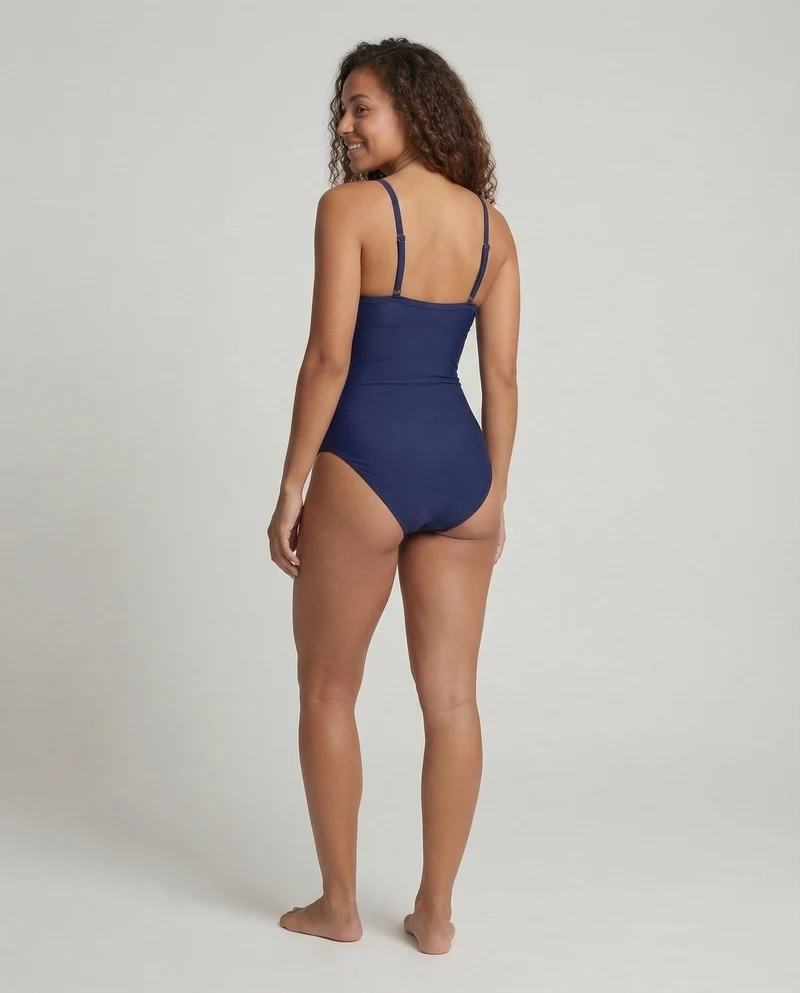 Damen Monokini Überkreuzte Wickeloptik