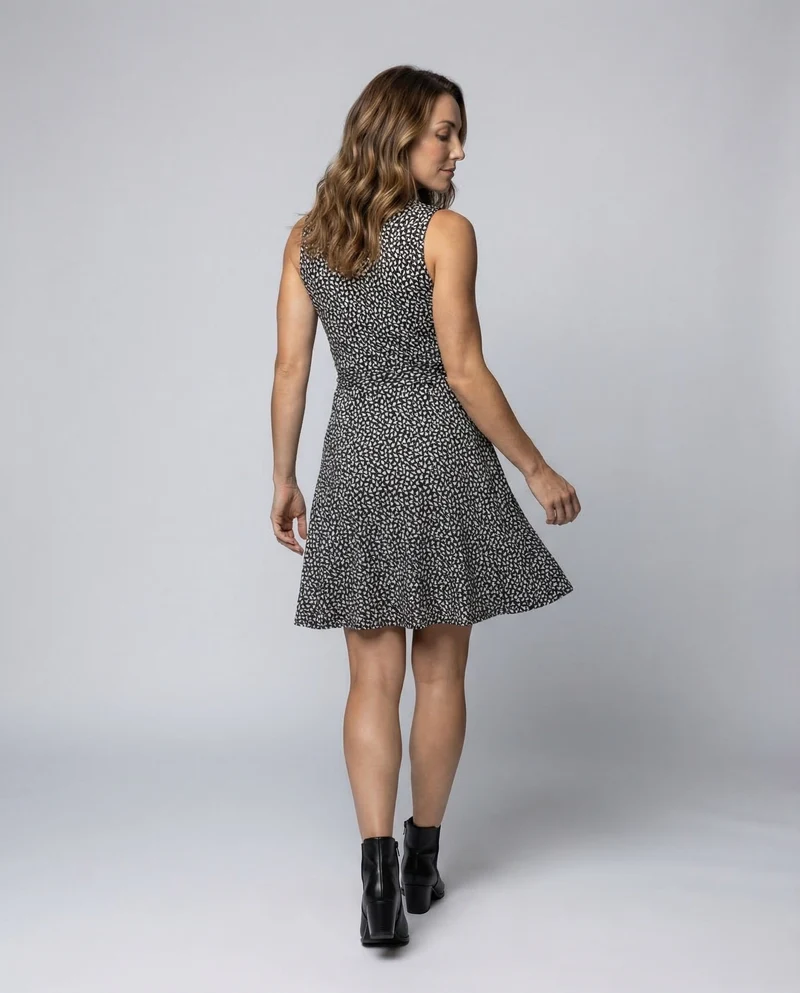 Damen V-Ausschnitt Midikleid Taillierte Drapierung