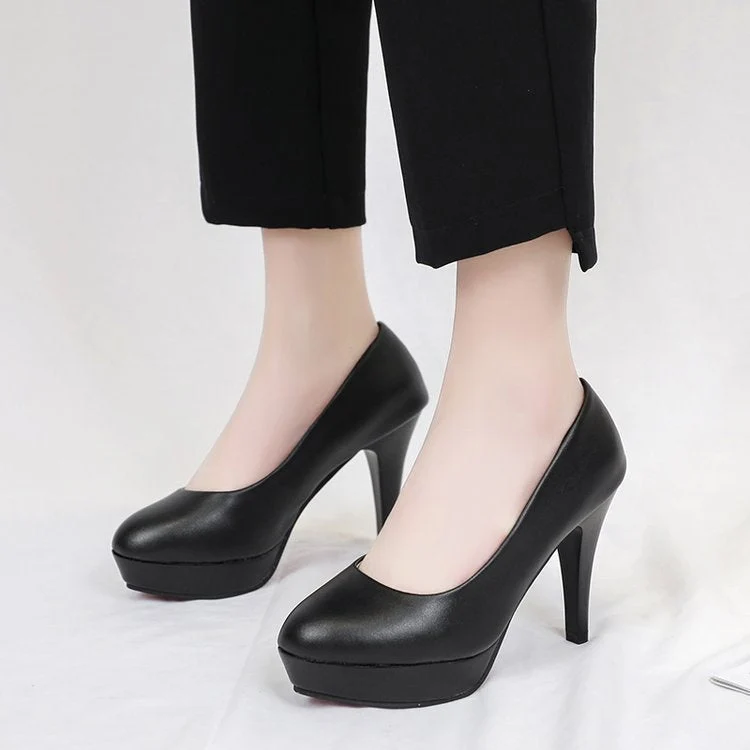 Damen elegante Plateau-Pumps mit komfortablem Sitz und hohem Absatz
