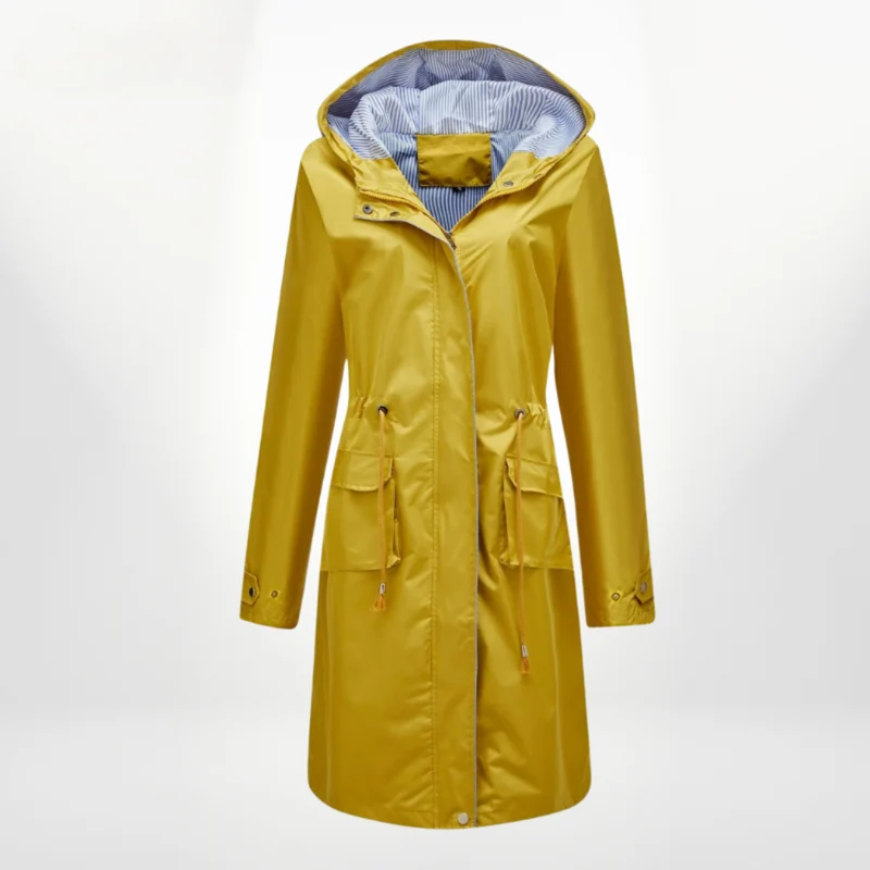 wasserdichter Über-Knie-Trenchcoat