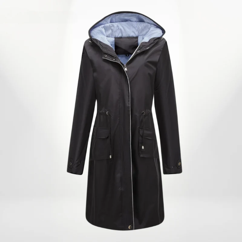 wasserdichter Über-Knie-Trenchcoat