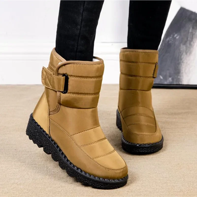 Damen Wasserdichter Schneestiefel – Rutschfest & Warm | Große Größen