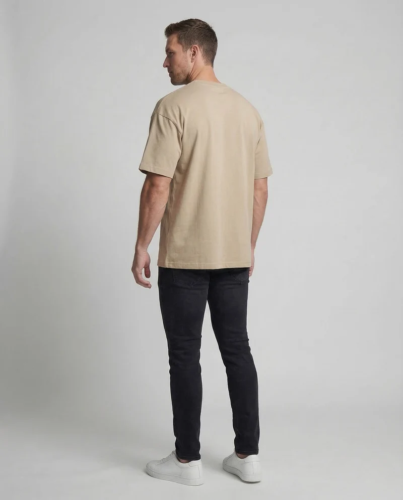 Herren T Shirt Oversize Baumwollmix