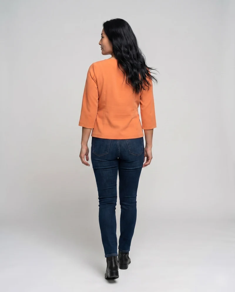 Damen Bluse mit Knoten-Detail und modernem Schnitt