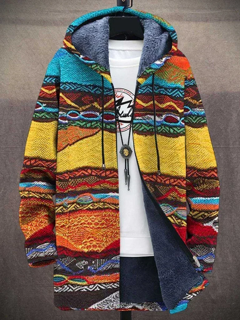 Wunderschöner Bunter Mantel