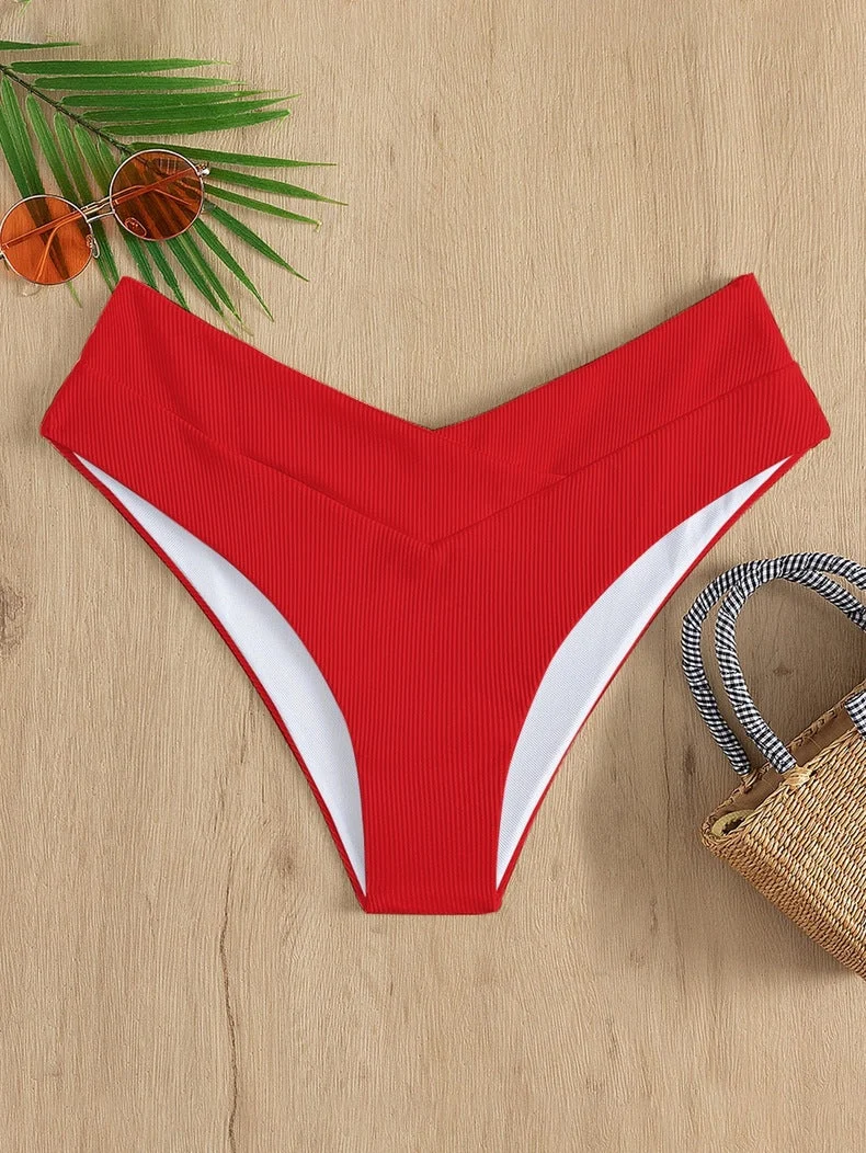 Damen Hochgeschnittenes Bikini-Höschen Nord Taschen