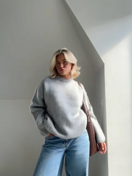weicher Mohair-Strickpullover - Arvani
