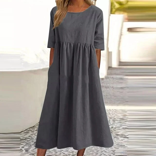 Elegantes Kleid Aus Baumwolle