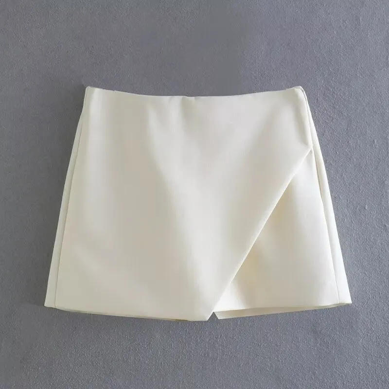 Damen modische Wickel-Shorts aus hochwertigem, elastischem Material