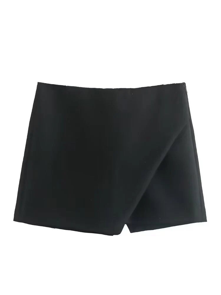 Damen modische Wickel-Shorts aus hochwertigem, elastischem Material