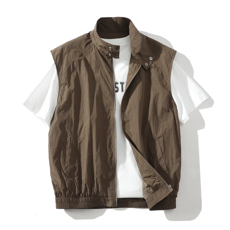 Herren trendige ärmellose Jacke mit modernem Design