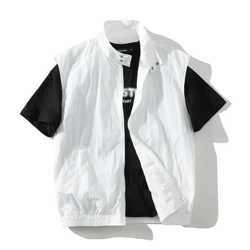 Herren trendige ärmellose Jacke mit modernem Design