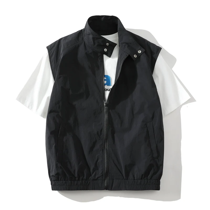 Herren trendige ärmellose Jacke mit modernem Design