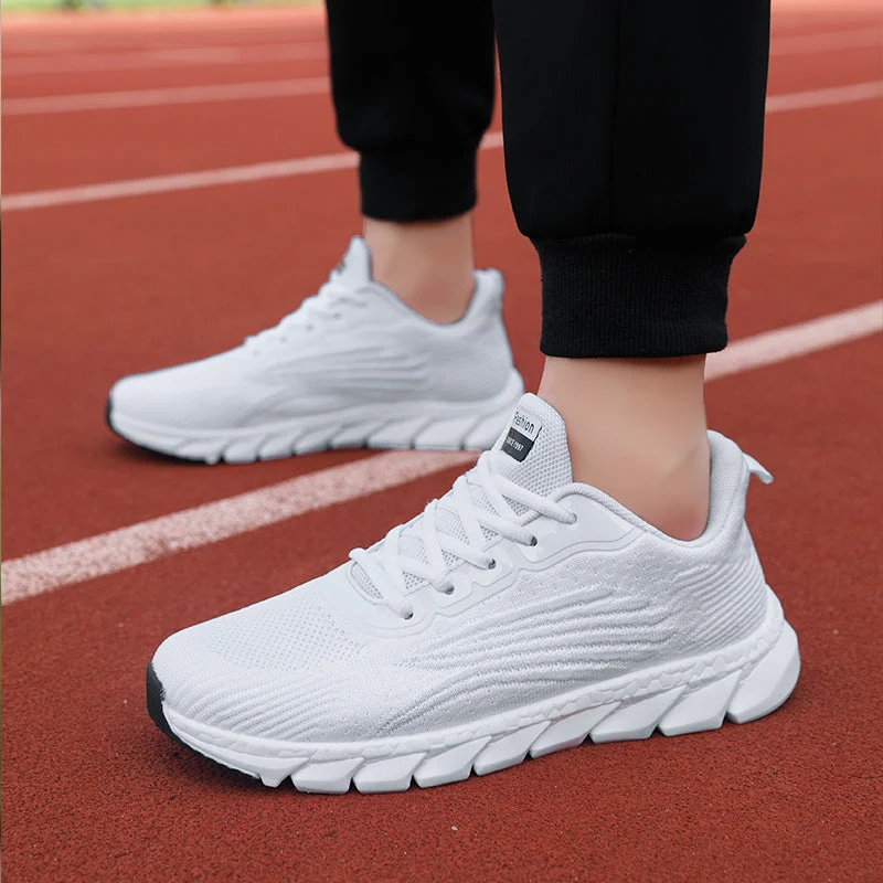 Herren Laufschuhe mit atmungsaktivem Obermaterial und stoßdämpfender Sohle