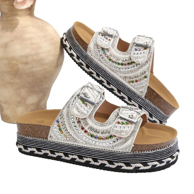 Damen modNord Taschenewusste Clogs mit glitzerndem Riemendesign und komfortablem Fußbett Nord Taschen