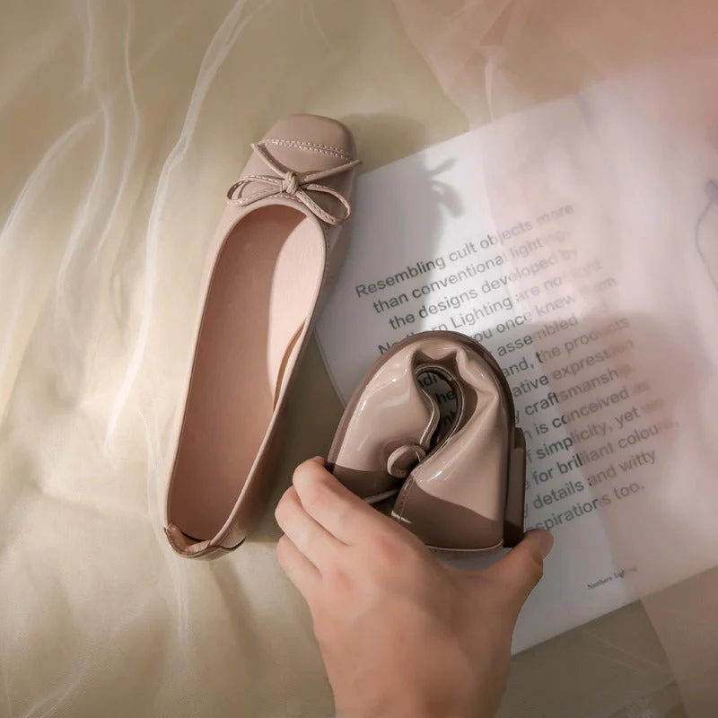 Damen Ballerinas mit elegantem Schleifen-Design und komfortablem Fußbett