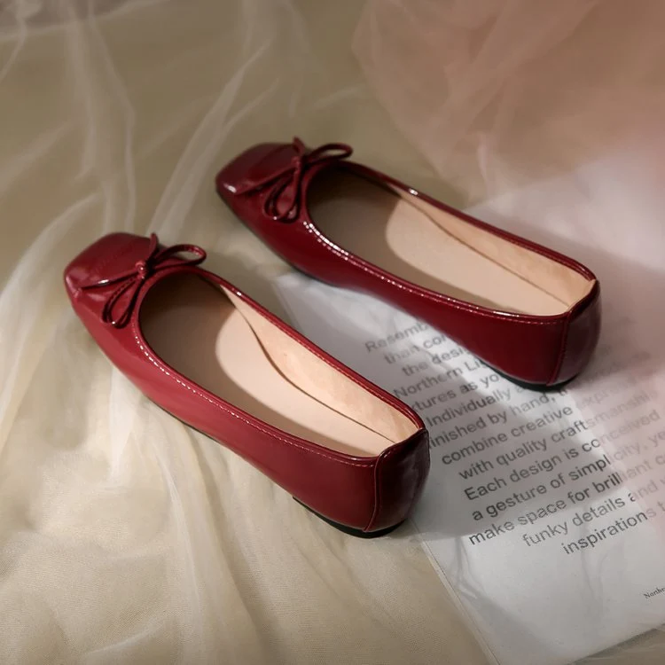 Damen Ballerinas mit elegantem Schleifen-Design und komfortablem Fußbett