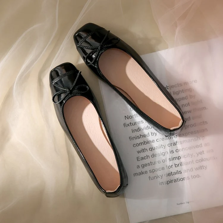 Damen Ballerinas mit elegantem Schleifen-Design und komfortablem Fußbett
