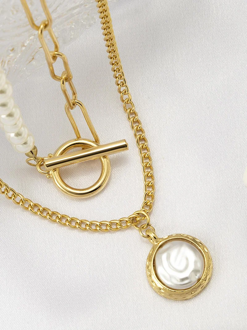 Faux Perlen Schmuck Halskette