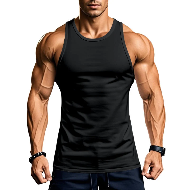 Herren atmungsaktives Fitness Tanktop mit Racerback-Schnitt