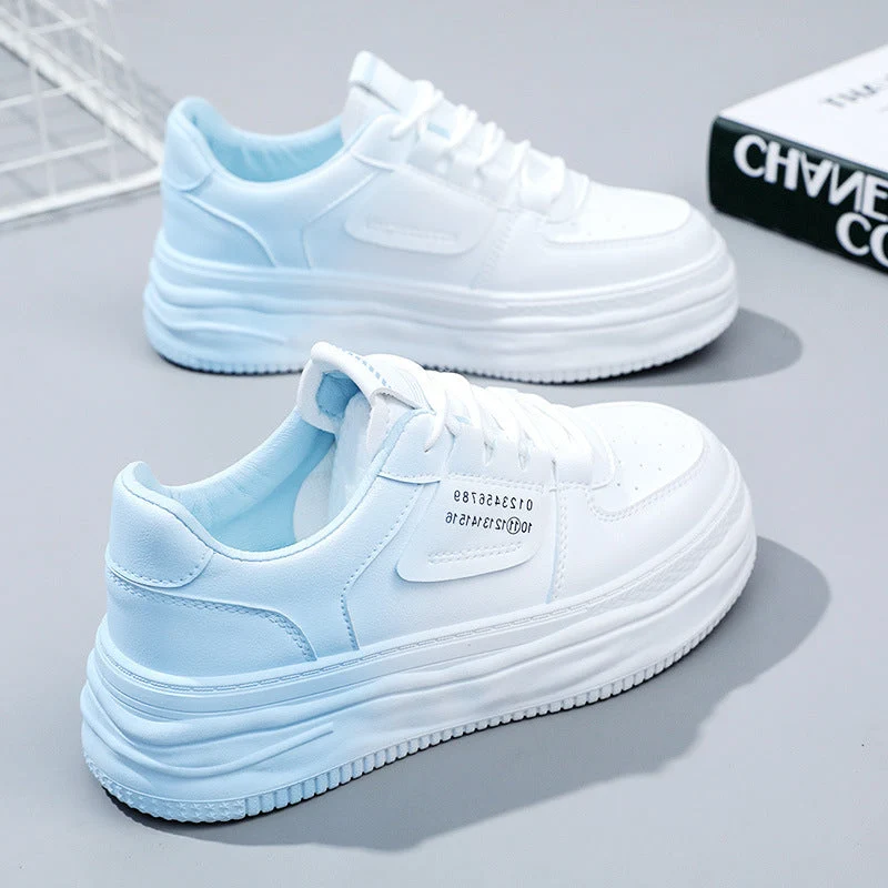 Damen modische Plateau Sneakers mit komfortabler Dämpfung