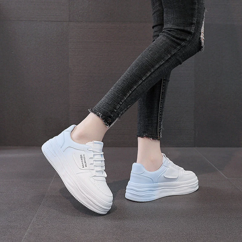 Damen modische Plateau Sneakers mit komfortabler Dämpfung
