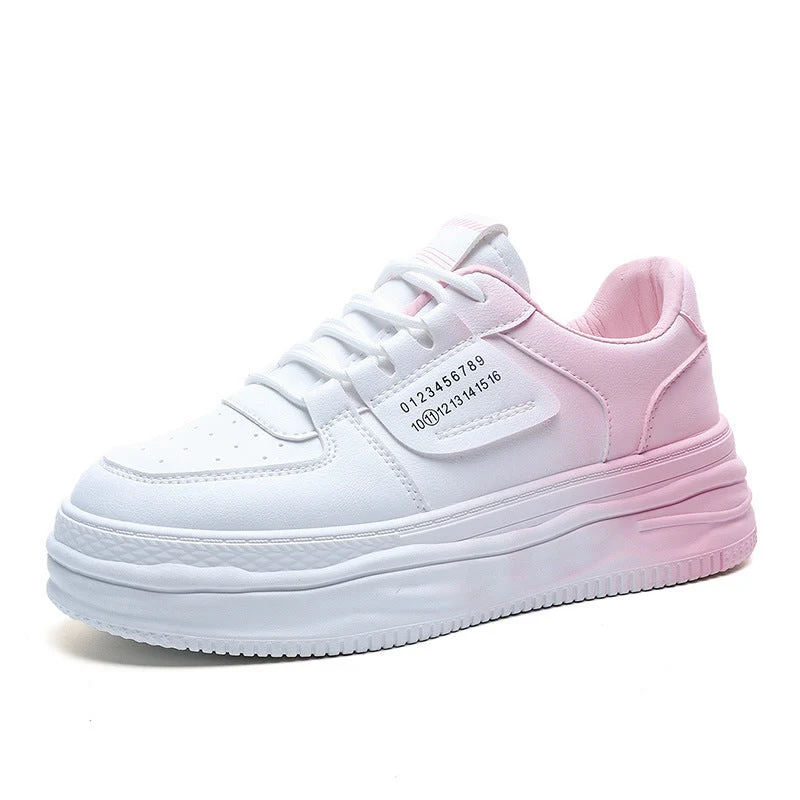 Damen modische Plateau Sneakers mit komfortabler Dämpfung