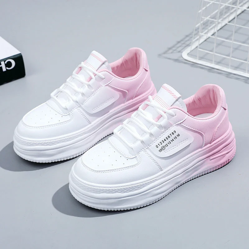 Damen modische Plateau Sneakers mit komfortabler Dämpfung