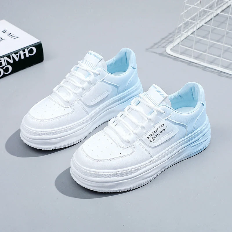 Damen modische Plateau Sneakers mit komfortabler Dämpfung