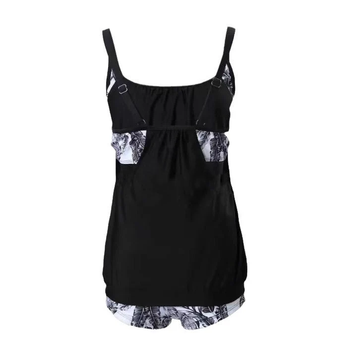Damen Tankini Set mit Floralen Shorts und Angenehmen Trägern
