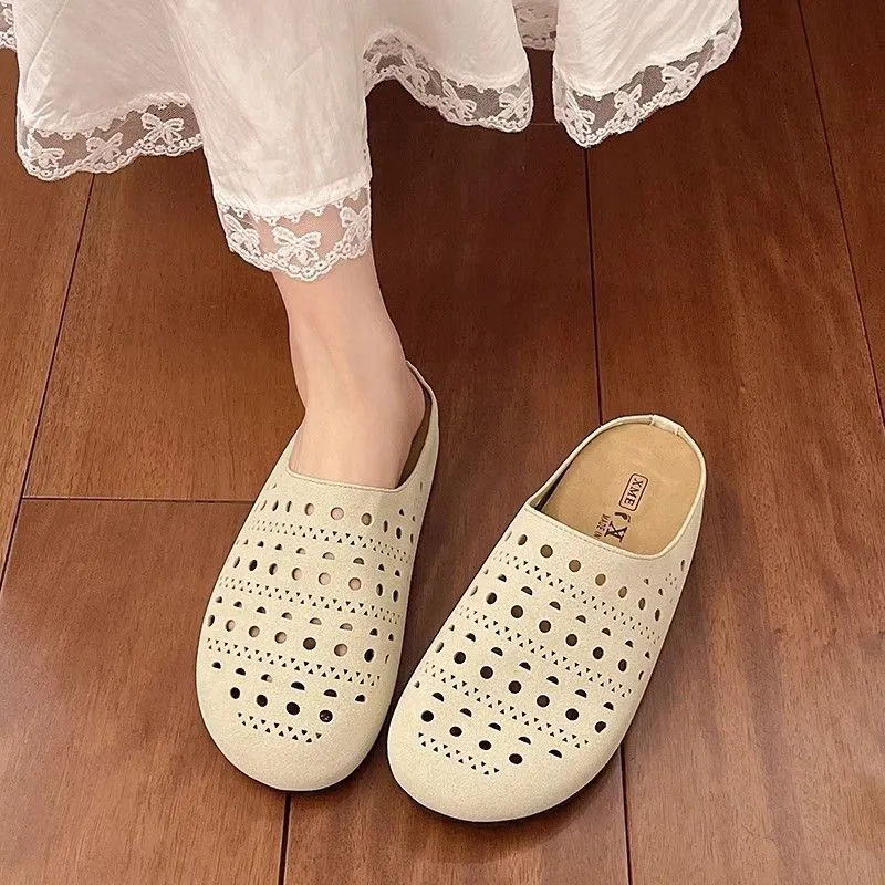 Damen Bequeme Clogs mit luftigen Aussparungen und rutschfester Sohle