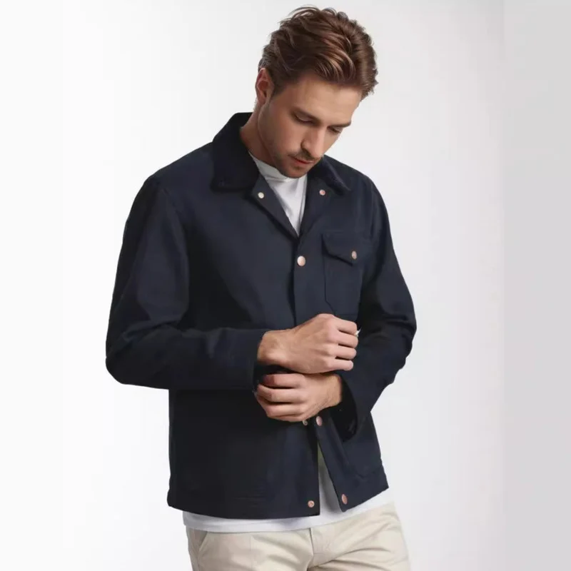 Herren trendige Jeansjacke