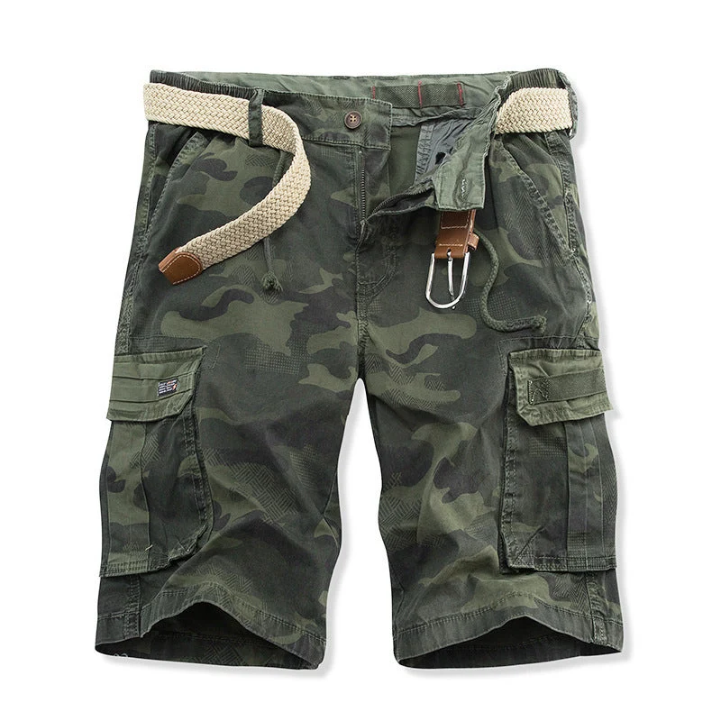 Herren Cargo-Shorts mit mehreren praktischen Taschen und verstellbarem Kordelzug