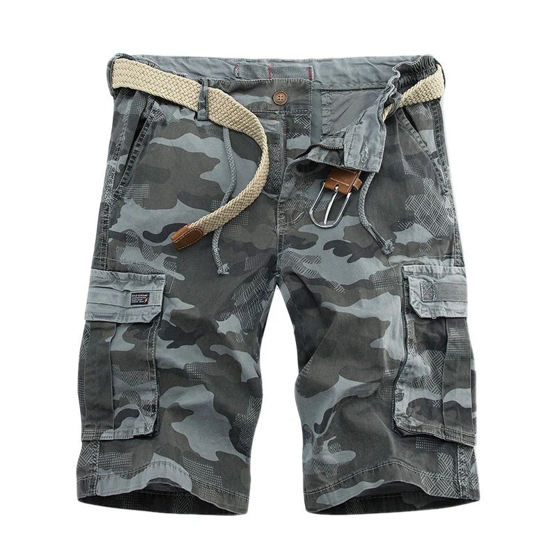 Herren Cargo-Shorts mit mehreren praktischen Taschen und verstellbarem Kordelzug