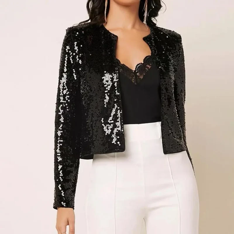 Eleganter Pailletten-Blazer