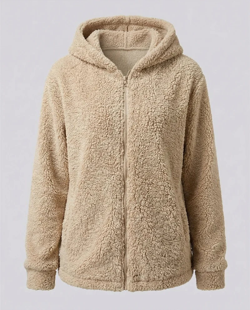 Teddy Fleecejacke Damen