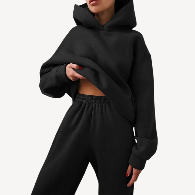 Oversized Hoodie und Jogger Set für Frauen