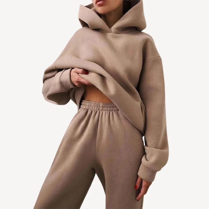 Oversized Hoodie und Jogger Set für Frauen