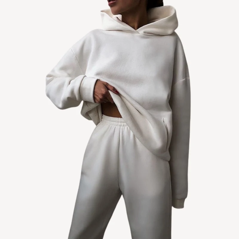 Oversized Hoodie und Jogger Set für Frauen