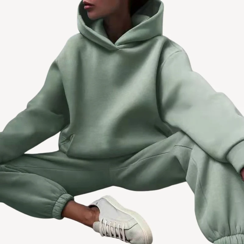 Oversized Hoodie und Jogger Set für Frauen