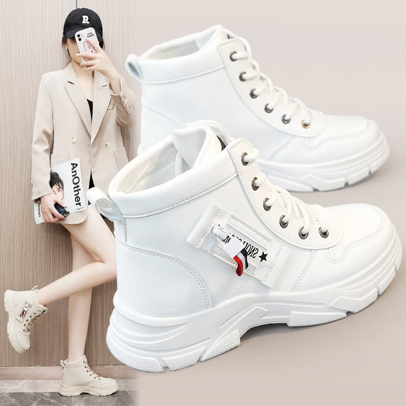 Damen High-Top Sneakers mit dämpfender Sohle und trendigem Design