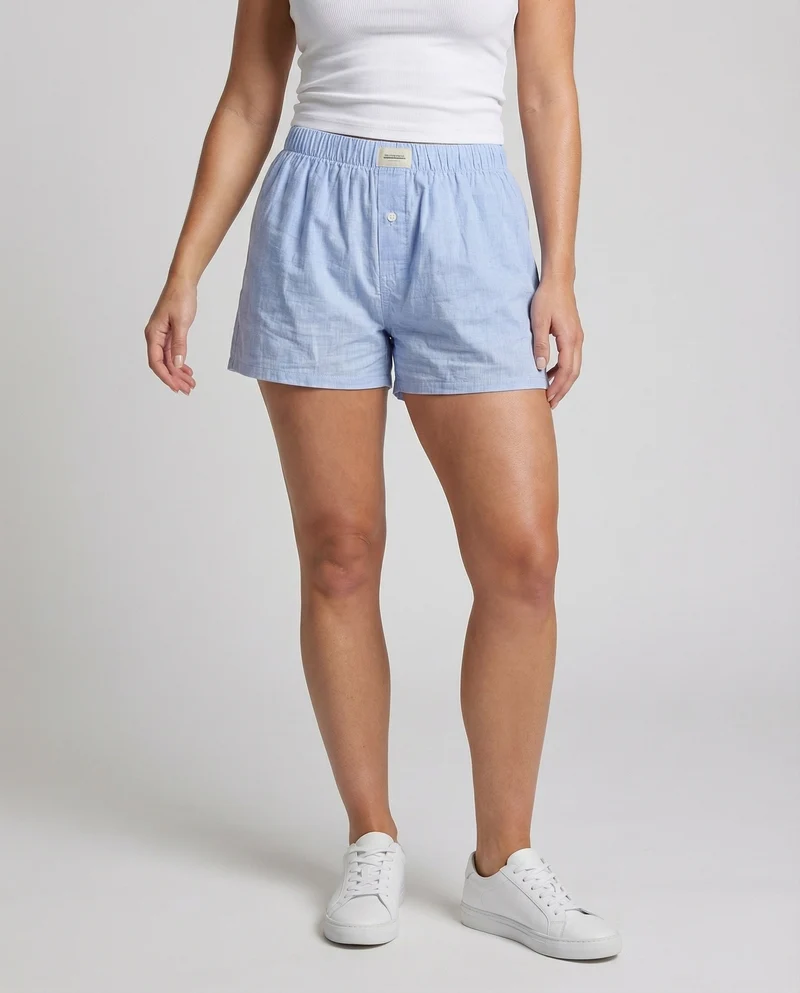 Damen Leichte Elastischer-Bund WNord Taschen-Boxershorts