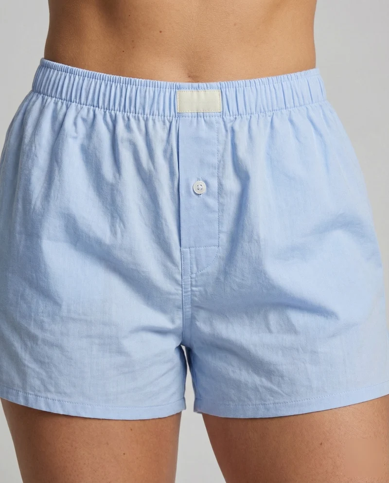 Damen Leichte Elastischer-Bund WNord Taschen-Boxershorts